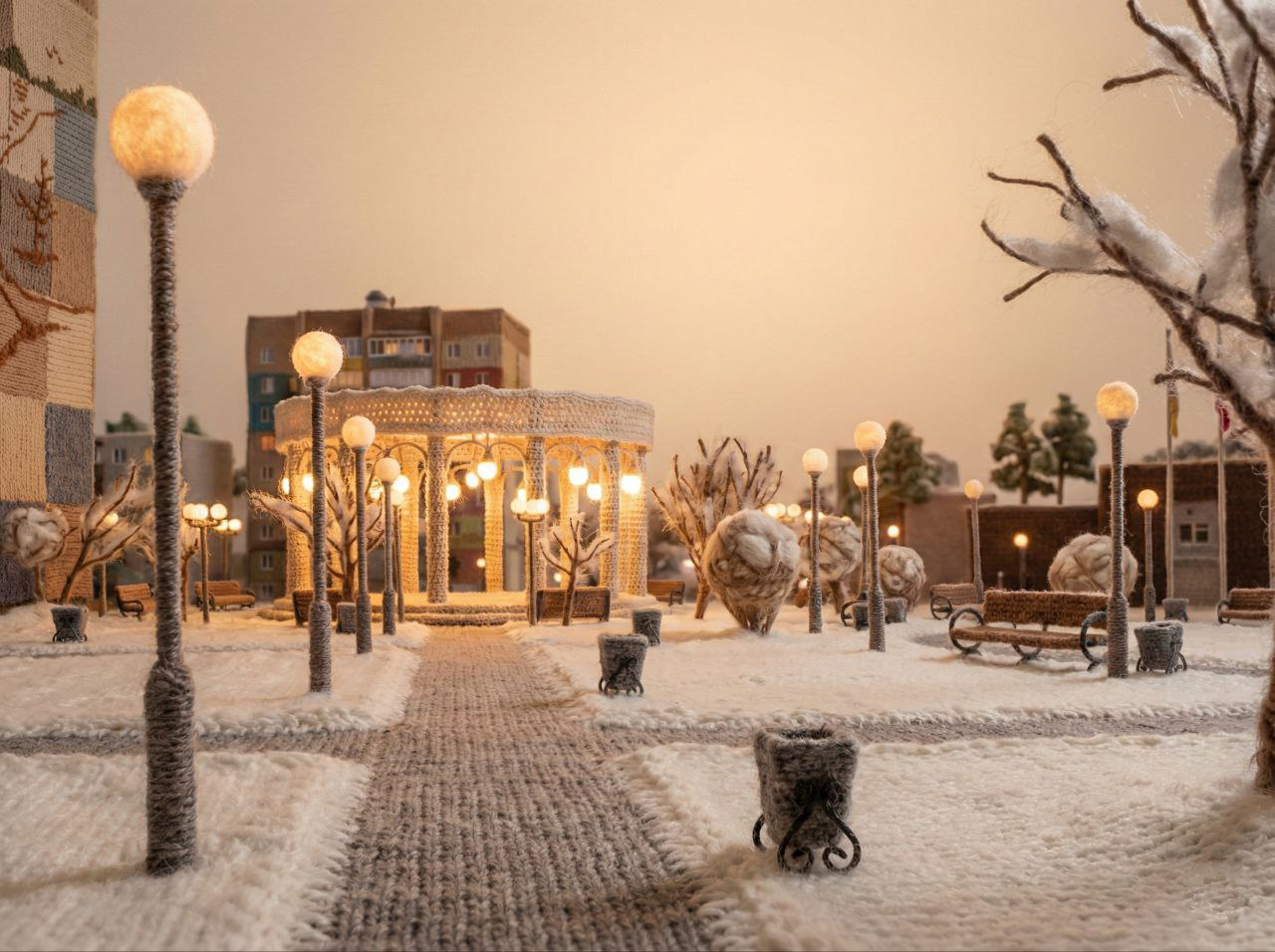 Вязаный город Заречный